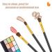 Urbanstrive 3pcs Professional Eye Makeup Brushes Set | Soft Synthetic Blending Brush Kit for Flawless Eyeshadow Eyeliner & Eyebrow Application - Gold - Buy Online on SooperMarket.com