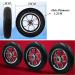 Wheelchair Front Wheel 10 inch Solid Black Wheelchair Front Wheel Replacement Parts for Electric Wheelchairs Rollators Walk 1 Pair - Buy Online on SooperMarket.com