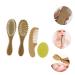 Healeved 4 Pcs Baby Hair Brush Comb Scalp Scrubber Spa Kit - Natural Soft Brushes for Baby Shampoo & Detangling - Children's Bathing Supply and Baby Care Set - Buy Online on SooperMarket.com