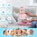 Vicloon Silicone Baby Bib | Waterproof Weaning Bib with Food Catcher Pocket | Adjustable Toddler Feeding Bib - Pink/Blue/Grey - Buy Online on SooperMarket.com