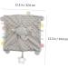 Healvian Baby Bunny Plush Teething Toy Blanket - Grey 34x32cm - Buy Online on SooperMarket.com