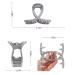 WACHLL 3 Inch Hair Claw Clips for Women - Set of 9 Nonslip Medium Large Clips for Thin Hair - Cross-Shaped Bobby Pins - Buy Online on SooperMarket.com