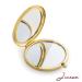 Jinvun 24k Gold Electroplate Makeup Mirror - Luxury Round Vanity Mirror for Women - Compact Cosmetic Mirror with Diamonds - Perfect Gift Idea - Buy Online on SooperMarket.com