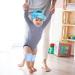 Umtiti Baby Safety Helmet with Knee Pads, Socks - Zoo Blue - Head Protector for Crawling and Learning to Walk - Buy Online on SooperMarket.com