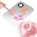 Buy Stainless Steel Makeup Mixing Palette | Cosmetic Artist Mixing Palette & Spatula for Nail Art & Eyeshadow - International Shipping Available - Buy Online on SooperMarket.com
