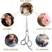 Professional 6.5 inch Hair Cutting Scissors Set for Kids/Women/Men - Barber Salon Kit with Thinning Shears, Saftey Round Head, and Red Handle - Buy Online on SooperMarket.com