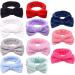 Makeup Headbands Spa Bow Washing Face Hair Band Towel Wrap Coral Fleece Elastic for Shower Sports Black Spa Headband - Buy Online on SooperMarket.com