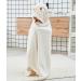 Gneliwm Baby Hooded Bath Towel Swaddle Wrap Blanket - Ultra Soft Coral Velvet Poncho for Newborns - White Sheep Design - Buy Online on SooperMarket.com