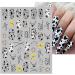 Cartoon Nail Art Stickers - 7 Sheets 3D Self-Adhesive Decals for Women and Girls - Holographic Cow, Butterfly, Leopard Print Designs - Nail Art Supplies - Buy Online on SooperMarket.com