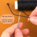 Waxed Thread 32 Yards (Black) - Leather Sewing Thread Set with Needles for Upholstery and Repair - Buy Online on SooperMarket.com