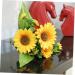Zerodeko 2pcs 4 Artificial Sunflower Bouquet Simulation Flower Premium Material Yellow Sunflowers Decor Silk Sunflowers Artificial Flower Bouquet Fake Sunflower Props - Buy Online on SooperMarket.com