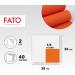 FATO Disposable Napkins - Soft & Gentle 40-Pack | 38x38cm - 2-Layer Orange | 100% Pure Cellulose Paper - FSC Certified - Buy Online on SooperMarket.com
