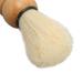 Men's Wooden Handle Shaving Brush - Mini Professional Safety Synthetic Brush for Salon Quality Shaves - Buy Online on SooperMarket.com