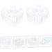 POPETPOP 2pcs Crystal Glass Stained Glass Acrylic Liquid Bowl Nail Tech Accessories Crystal Heart Shape Glassware Jewelry Holder Mini Nail Polish Bowl With Cover Washing up medium Assorted Color - Buy Online on SooperMarket.com