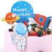 Vctitil 48pcs Cupcake Top Cartoon Children'S Party Supplies Planet Rocket Spacecraft Themed Astronaut Cake Decoration - Buy Online on SooperMarket.com