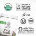 Organic Chia Seeds 360g Tub - Non-GMO Keto Vegan Superfood for Smoothies, Acai Pudding & Baking | Sunwarrior Organic Harvest - Buy Online on SooperMarket.com