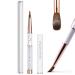 Shine Chance Acrylic Nail Brush Size 2, 100% Real Kolinsky Art Nail Brush for Acrylic Powder Application, Handmade Women Manicure Nail Extension Tool for Professional DIY Home Salon and Beginners #02