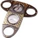 amropi Cigar Cutter Guillotine Stainless Steel Checkered Cigar Clippers in Gift Pouch 2 Pack (Gold Checkered x 2) - Buy Online on SooperMarket.com