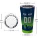 Custom Football Insulated Stainless Steel Tumbler - Personalized Seattle Fan Gift - Buy Online on SooperMarket.com