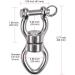 SELEWARE Silent Bearing Swing Swivel  360 Rotational Device Hanging Accessory with Removeable Buckle for Tree Swing  Hammock Chair  Climbing Rope  Yoga  Kids Swing Swivel 1200LB Capacity Swivel - Style A - Buy Online on SooperMarket.com
