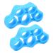 Finger Strength Trainer Enhance Finger Grip Finger Movement Hand Bands Portable 2pcs High Flexibility for Elderly for Recovery (Light Blue 6.6LB)