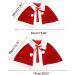 Christmas Cape for Women and Girls | Thicken Velvet Santa Cloak Shawl - Red - Buy Online on SooperMarket.com