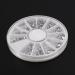 Bcowtte 2X Silver Rhinestones Boxes Crystal Nail Manicure Nail 1.5 MM Wheel - Buy Online on SooperMarket.com