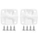 Cooler Replacement Plastic Hinges and Screws Set, Compatible with Coleman Coolers, Set of 2