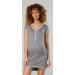 Happy Mama Maternity Nursing Nightdress Shirt Gown - Steel & Grey Melange - Buy Online on SooperMarket.com