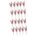 ABOOFAN 20 Pcs Christmas Imitation Fruit Holly Christmas Berries Christmas Flower Pick Christmas Berry Picks Home Decor Plants Decor Cherry Stems Party Supplies Foam Cherry Fruit Banquet