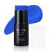 Go Ho Water Based Blue Face Paint Stick Washable (1.06 Oz) Non-toxic Cream Body Paint Full-coverage Face Body Paint Makeup Stick for Adults Children Theater Halloween SFX Cosplay