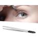 Silver Stainless Steel Eyebrow Tweezers & Brush | Precision Eyebrow Remover & Makeup Tools - Buy Online on SooperMarket.com