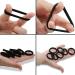 LEBQ 200 Mini Hair Bands for Girls & Babies - Soft Elastic Hair Ties in Black | Perfect for Kids' Hairstyles - Buy Online on SooperMarket.com