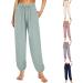Elegant Women's Linen Pants - Airy Wide Leg Summer Trousers | Lightweight White Leisure Pants - Perfect for Hot Weather | Size M - Rytejfes - Buy Online on SooperMarket.com