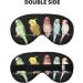 Buy SSIMOO Colorful Parrots Soft Sleep Eye Mask | Breathable Female Eye Patch for Travel & Relaxation - Black - International Shipping Available - Buy Online on SooperMarket.com