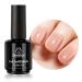 Beetles Nude Gel Nail Polish 15ml Neutral Brown Color Natural Winter Gel Polish Set Mocha Mousse Cake Translucent Soak Off U V LED Nail Lamp Nail Art Gel 0.5Oz Gift for Women Translucent Neutral Color