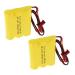 (2-Pack) 3.6V 1000mAh Emergency Light Battery Fits Cooper Industries LPX70RWH ANIC0553 Jiangmen Battery 026-148 Max Power Electonics 026-148 Navilite NNYXSB Sure-Lites 026-148 26-148