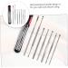 KALLORY 2 Sets 7pcs Stainless Steel Ear Cleaning Tool Set - Ear Care Nursing Spring Tool for Gentle Ear Cleaning - Cosmetic Silver - Pack of 2 - Buy Online on SooperMarket.com