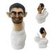 30CM Skibidi Toilet Plush Stuffed Skibidi Toilet Plush Figure 170g Skibidi Toilet Plush Toy Funny Plush Toilet Stuffed Animal Plush Doll Toy Gift for Kids Birthday Halloween Thanksgiving Christmas Toilet Man Large
