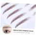 WOFASHPURET 4pcs Eyebrow Stickers Waterproof Fake Eyebrow False Imitation Eyebrow 4d Transfer Stickers Hair - Buy Online on SooperMarket.com