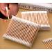 400 Count Biodegradable Wooden Cotton Swabs | Organic Double Tipped Ear Buds for Ear Wax Removal Crafts & Cleaning - Buy Online on SooperMarket.com