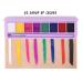 Paminify 2 Packs Water Activated Eyeliner Palette - UV Glow Fluorescent Eye Liner Set, 16 Neon Colors - Graphic Makeup for Black Light Parties - Buy Online on SooperMarket.com