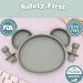 Sage Green Suction Plate Baby Cutlery Set with Toothbrush and Weaning Essentials - Dishwasher Safe - Buy Online on SooperMarket.com