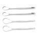 Stainless Steel Adult Tongue Scraper Set - Portable Reusable Fresh Breath Cleaner (2pcs, S) - Buy Online on SooperMarket.com