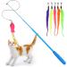 Toozey Cat Toys 16 PCS Set | Interactive Fishing Rod Feather & Bug Replacements with Bells | Bonus Storage Bag | International Shipping Available - Buy Online on SooperMarket.com
