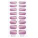 Semi Cured Gel Nail Polish Strips Adhesive Gel Nail Art Stickers Lasting Glitter Gel Nail Wraps Sticker with Nail File Semi Cured Gel Nail Stickers for Toes White with Uv Light Bsg0327