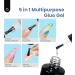 Beetles Gel Nail Kit with 500Pcs Soft Gel Nail Tips - Short Almond Shape | Easy DIY Nails Art Set with UV LED Lamp & 5-in-1 Nail Glue | Home Acrylic False Nail Tips Kit - Clear 500PCS - Buy Online on SooperMarket.com