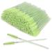 XPP Disposable Eyelash Brushes 100PCS Eye Brow Spoolie Castor Oil Brush Mascara Wands Cosmetic Makeup Tools (Crystal Green)