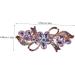 CANIGHT Rhinestone Hair Clip Hair Accessories for Women Rhinestone Barrettes for Women Hair Clips Rhinestones Hair Clip Snap Bridal Hair Accessories Aesthetic Hair Accessories Metal Purple - Buy Online on SooperMarket.com