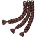 Tess 41 Jumbo Braids Extensions - Crochet Synthetic Hair (3PCs 165g/bundle 100cm) - Chestnut & Chocolate Brown - Buy Online on SooperMarket.com